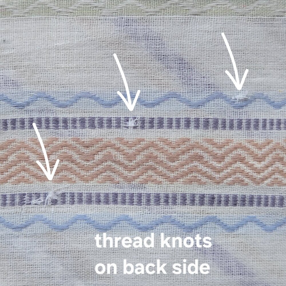 NWOT Petrusse Embroidered Lightweight Summer Scarf Cotton Paris - Picture 10 of 13